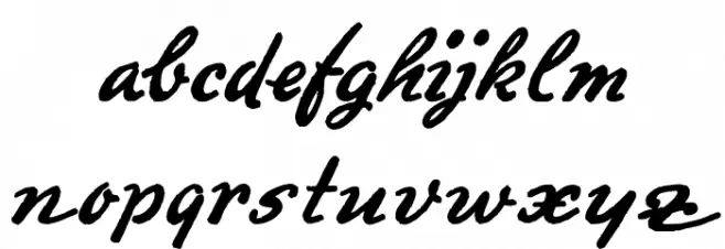 PromotionScript Font LOWERCASE