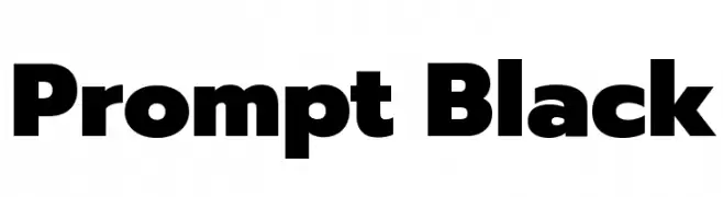 Prompt Black  baixar fontes gratis