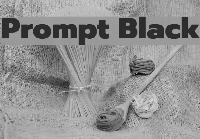 Prompt Black Font examples