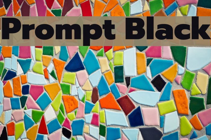 Prompt Black Font examples
