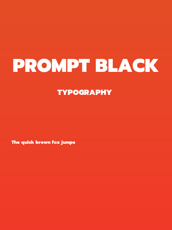 Prompt Black Poster