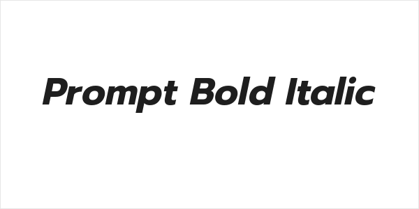 Prompt Bold Italic Logo