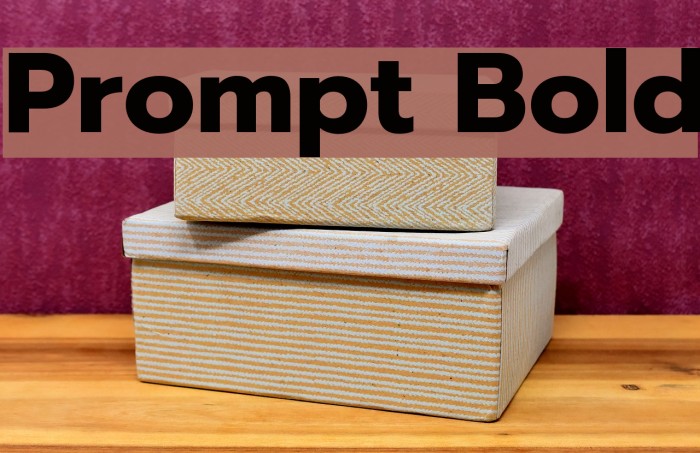 Prompt Bold Font examples