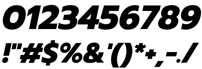 Prompt ExtraBold Italic Font OTHER CHARS