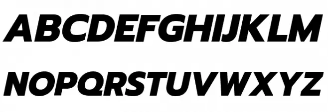 Prompt ExtraBold Italic Schriftart Groß