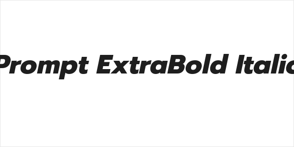 Prompt ExtraBold Italic Logo