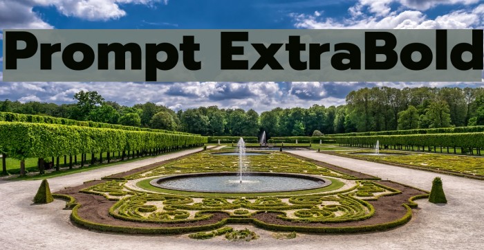 Prompt ExtraBold Font examples
