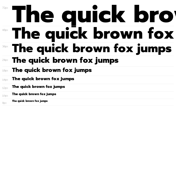 Prompt ExtraBold Waterfall