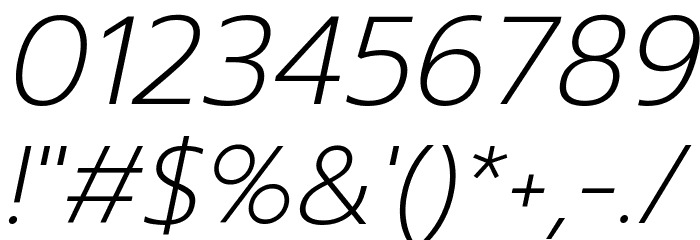 Prompt ExtraLight Italic Font OTHER CHARS