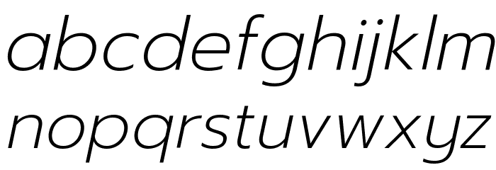 Prompt ExtraLight Italic Font LOWERCASE