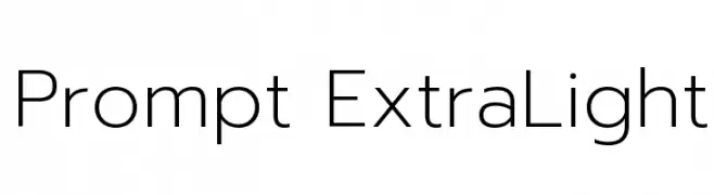Prompt ExtraLight  免费字体下载