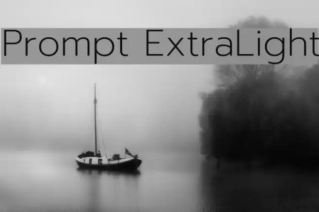 Prompt ExtraLight Font examples