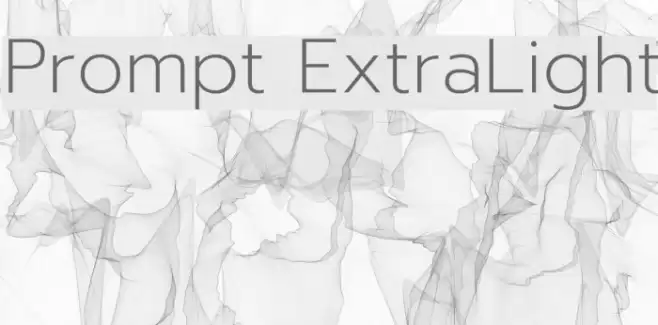 Prompt ExtraLight Font examples