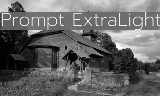Prompt ExtraLight Font examples