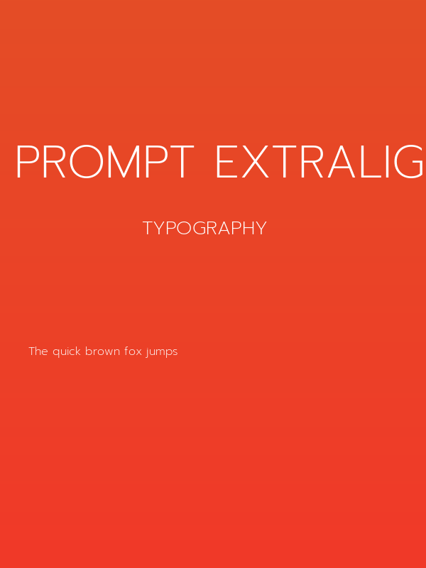 Prompt ExtraLight Poster