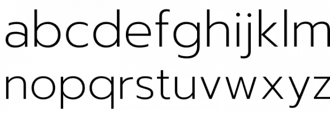 Prompt ExtraLight Font LOWERCASE