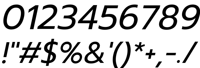 Prompt Italic Font OTHER CHARS