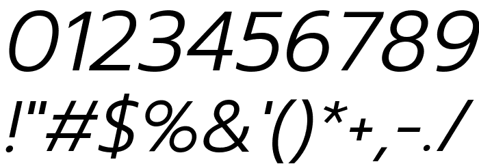Prompt Light Italic Font OTHER CHARS