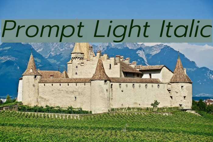 Prompt Light Italic Font examples