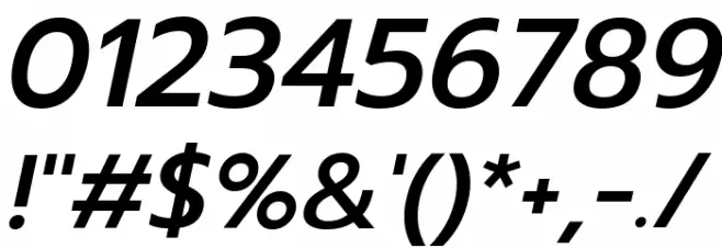 Prompt Medium Italic Font OTHER CHARS