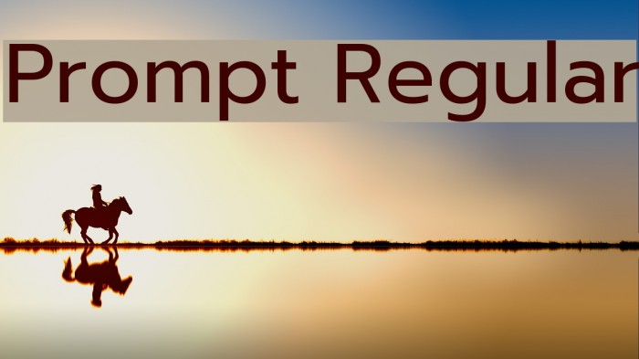 Prompt Regular Font examples
