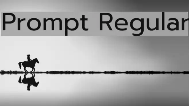 Prompt Regular Font examples