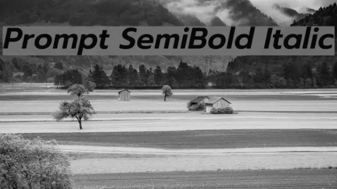 Prompt SemiBold Italic  examples