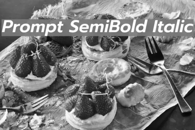 Prompt SemiBold Italic  examples