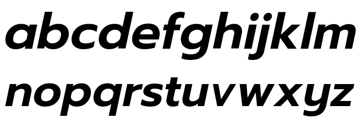 Prompt SemiBold Italic Schriftart Kleinbuchstaben