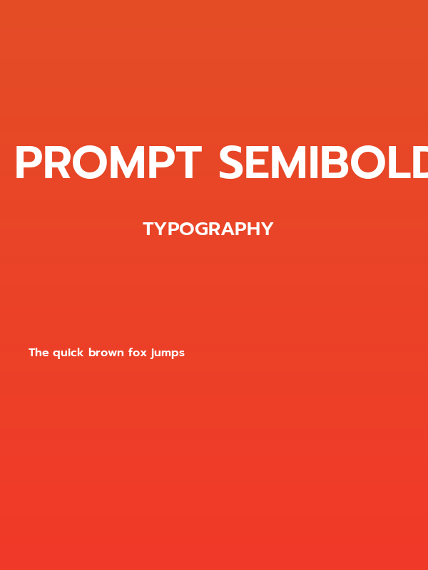 Prompt SemiBold Poster