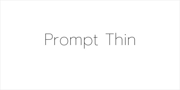 Prompt Thin Logo