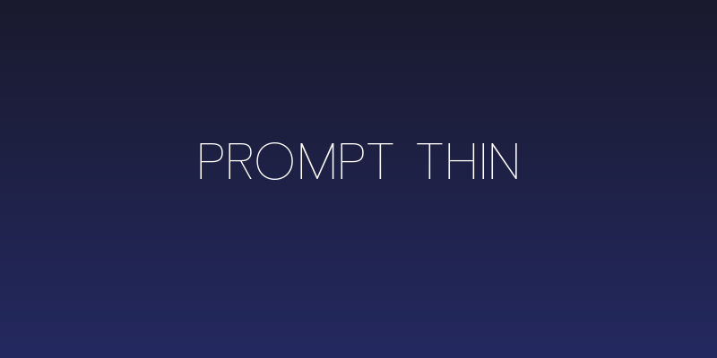 Prompt Thin Social Header