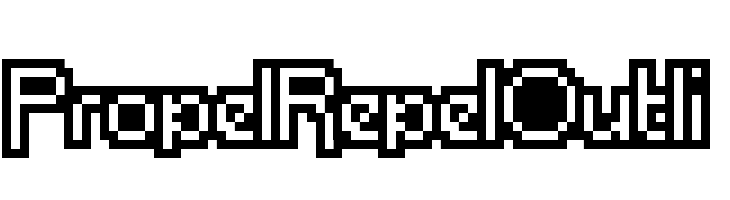 PropelRepelOutli  フリーフォントのダウンロード