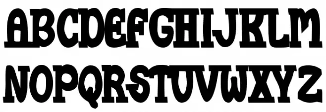 Propeller-Regular Schriftart Kleinbuchstaben