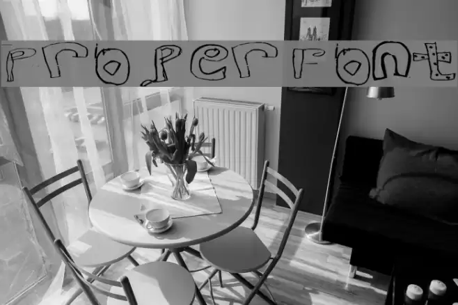 Proper Font Font examples