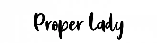 Proper Lady  Скачать бесплатные шрифты