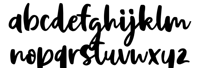 Proper Lady Font LOWERCASE