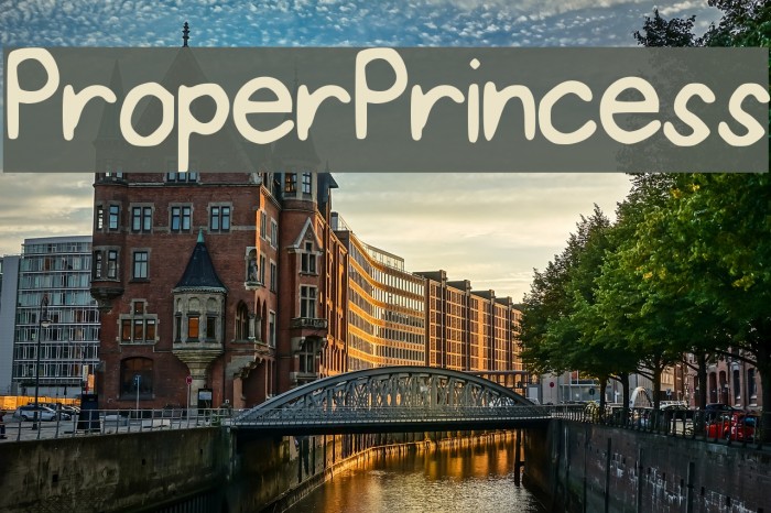 ProperPrincess Font examples