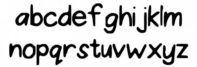 ProperPrincess Schriftart Kleinbuchstaben