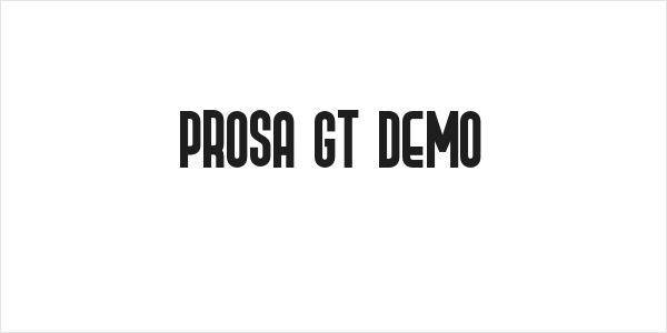 Prosa GT Demo Logo