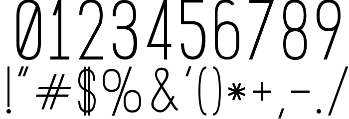Prosciutto Sansish Font OTHER CHARS