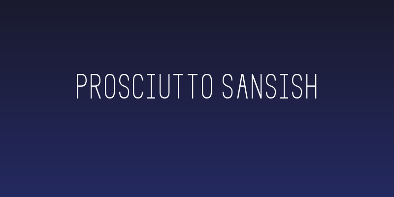 Prosciutto Sansish Social Header