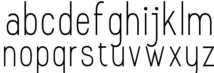 Prosciutto Sansish Font LOWERCASE