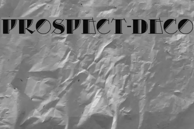 Prospect-Deco Font examples