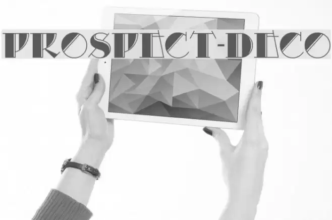 Prospect-Deco Font examples