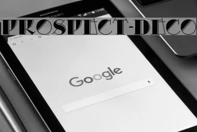 Prospect-Deco Font examples