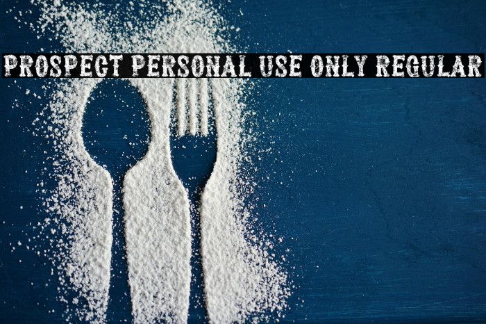 Prospect PERSONAL USE ONLY Regular Example 1