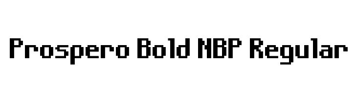 Prospero Bold NBP Regular Font