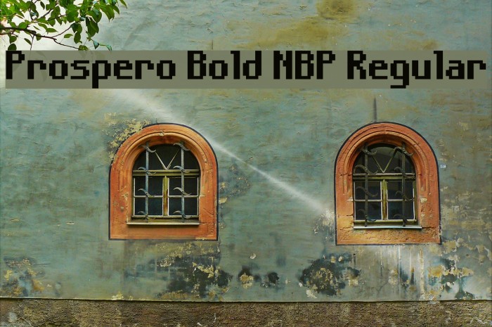 Prospero Bold NBP Regular Font examples