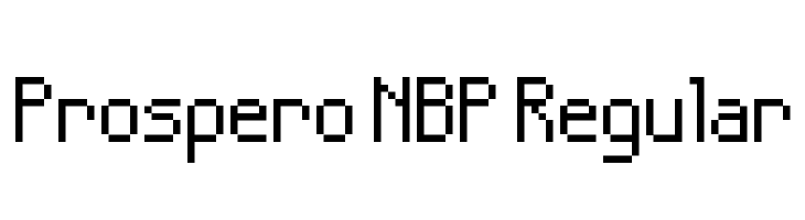 Prospero NBP Regular  Frei Schriftart Herunterladen